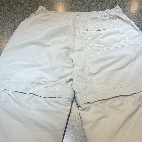 Royal Robbins size 10 regular adjustable length hiking pants elastic panels tan - Picture 12 of 14